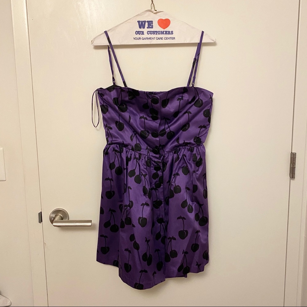 Jill Stuart- Removable/ Strapless Purple Dress